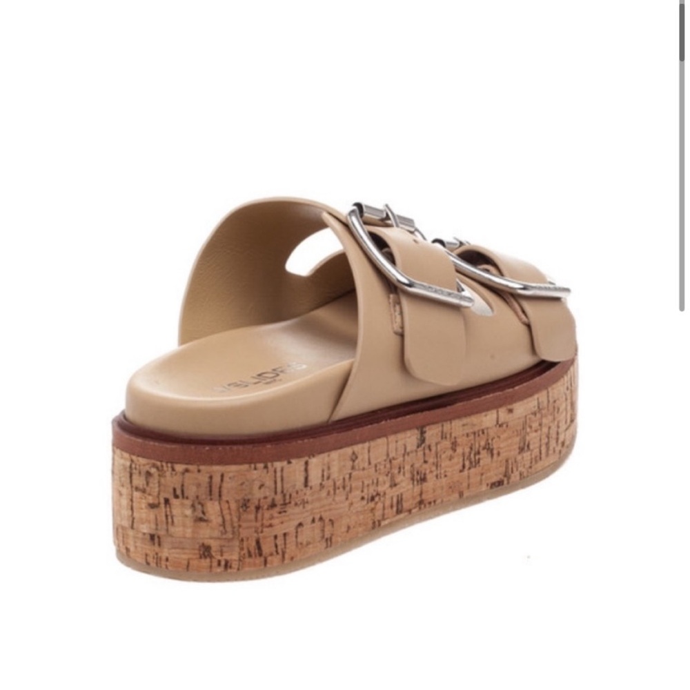 NWT J/SLIDES BELINDA Sand Leather Sandal - Picture 3 of 16